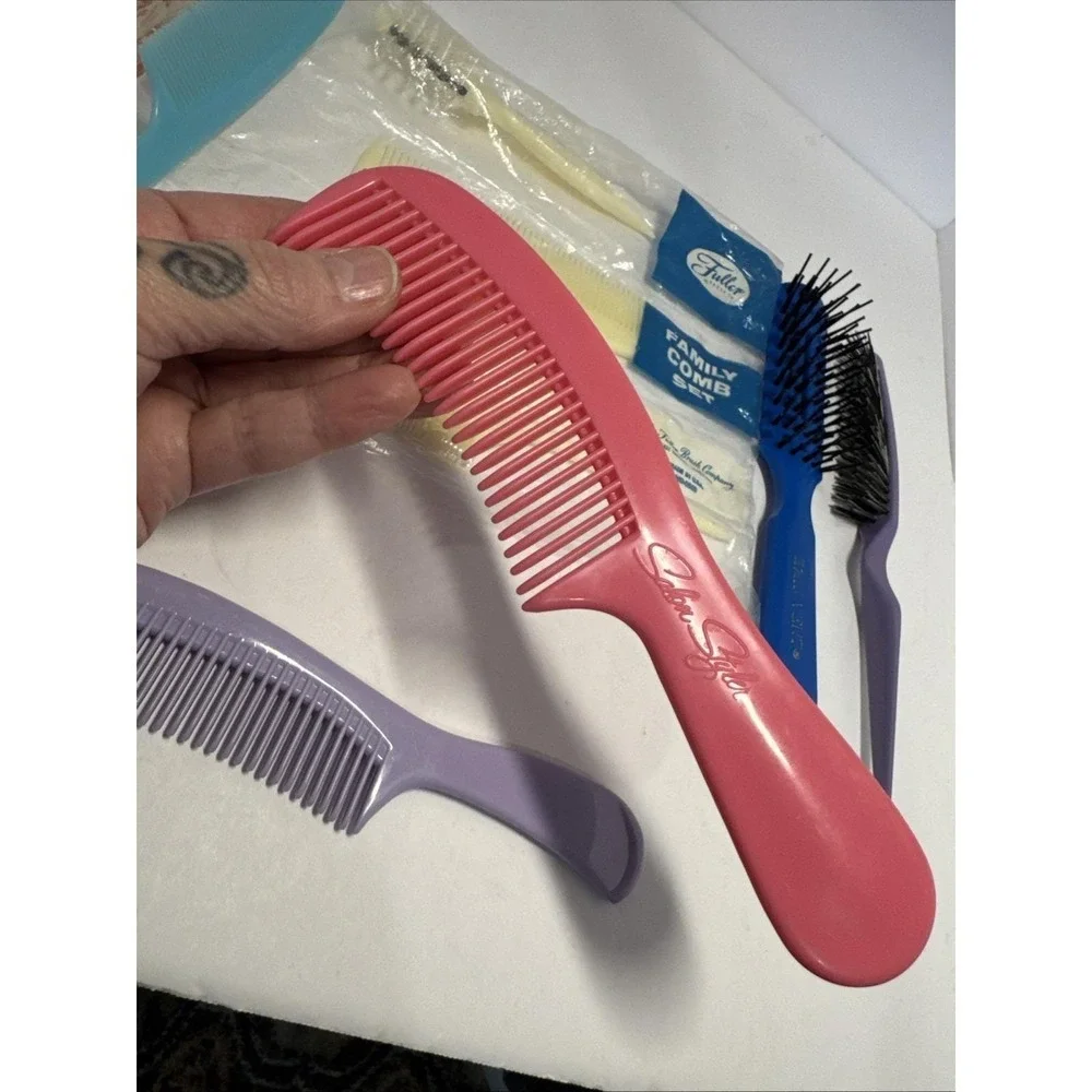 VTG Lot 10 Hair‎ Brushes & Combs Variety Styling Tools